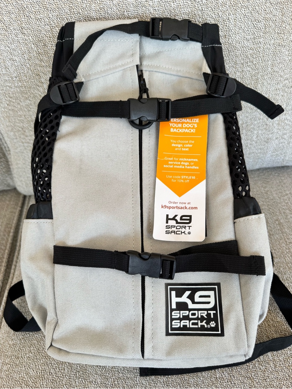 Air 2 | The Original Backpack Dog Carrier Light Gray | Sz S